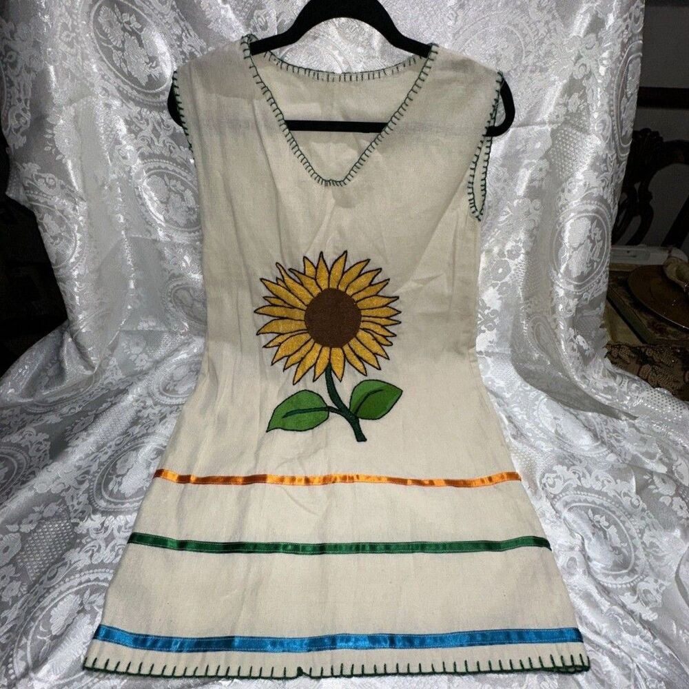 Sun Flower Hand Made Dress